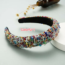 Load image into Gallery viewer, Hand Beaded Crystal Headband(AE4101)