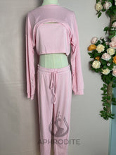 Load image into Gallery viewer, Fashion solid color three-piece sports suit(AY1595)
