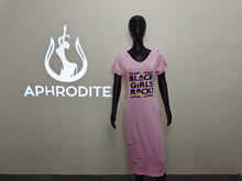 Load image into Gallery viewer, Casual broken hole printed plus dress AY1077