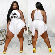 Load image into Gallery viewer, Plus size Irregular Crown Sleeveless Jumpsuit(AY1777)