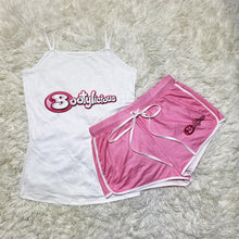 Load image into Gallery viewer, New print suspender shorts suit AY1050