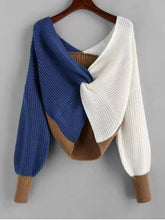 Load image into Gallery viewer, Personality fancy knitted contrast sweater(AY1440)