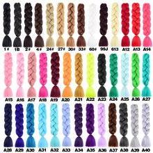 Load image into Gallery viewer, Solid color synthetic big braid wig tresses(AH5056)