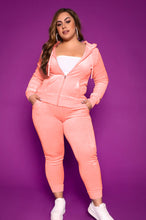 Load image into Gallery viewer, Solid color velvet leisure two-piece (AY1374)