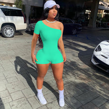 Load image into Gallery viewer, New ribbed one-shoulder jumpsuit AY1052