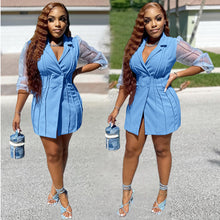 Load image into Gallery viewer, Lantern Sleeve slim fit casual suit AY1934