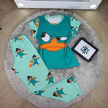 Load image into Gallery viewer, Cartoon printed short-sleeved two-piece suit(AY1571)