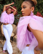 Load image into Gallery viewer, Chiffon sleeveless fashion short top AY2026