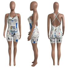 Load image into Gallery viewer, Sexy Printed Backless Jumpsuit AY1707