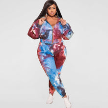Load image into Gallery viewer, Tie-dye casual two-piece suit(AY1594)