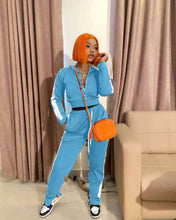 Load image into Gallery viewer, Casual stitching split sports suit(AY1307)