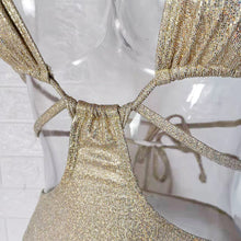 Load image into Gallery viewer, Gold One Piece Bikini One Piece Swimsuit(AY1745)