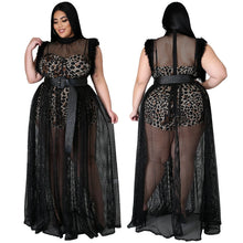 Load image into Gallery viewer, Sexy mesh maxi dress two piece set(Belt not included)AY1725