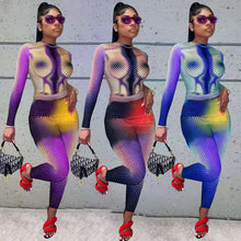 Load image into Gallery viewer, Sexy slim positioning printing fashion two-piece (AY1318)