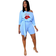 Load image into Gallery viewer, Casual Print Lace Up Jumpsuit(AY1714)