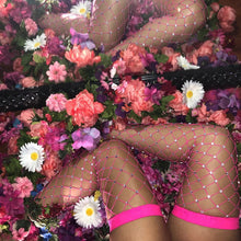 Load image into Gallery viewer, Hot sale sexy rhinestone fishnet stockings