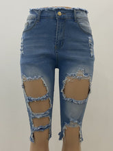 Load image into Gallery viewer, Elastic perforated jeans AY1900