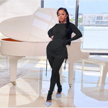 Load image into Gallery viewer, Sling drawstring net yarn two-piece(AY1628)