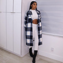 Load image into Gallery viewer, Fashion plaid long shirt jacket(AY1591)