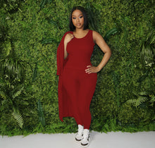 Load image into Gallery viewer, Solid color long cardigan pants suit(AY1224)