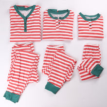 Load image into Gallery viewer, Christmas parent-child striped long sleeve suit(AY1512)