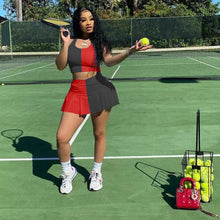 Load image into Gallery viewer, Sexy stitching culottes two piece suit AY1036