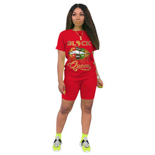 Load image into Gallery viewer, Fashion Lips Queen Short Sleeve Set (AY1062)