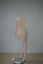 Load image into Gallery viewer, Sexy mesh sequined tight-fitting hip dress(AY1585)