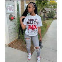 Load image into Gallery viewer, lettered printed Short Sleeve T-Shirt AY2048