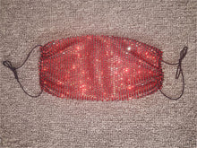 Load image into Gallery viewer, Fashion rhinestone decorative face mask(AE4103)