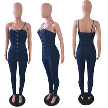 Load image into Gallery viewer, Fashion slim fit denim Jumpsuit AY1906