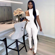 Load image into Gallery viewer, Three-piece suit of asymmetrical wrapped chest and split trousers AY1176