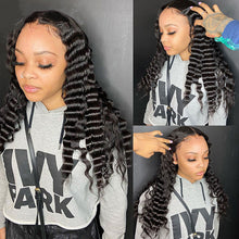 Load image into Gallery viewer, Human hair deep wave 13*4 lace wig(AH5031)