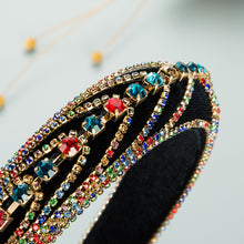 Load image into Gallery viewer, Fashion rhinestone chain headband(AE4100)