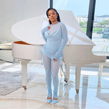 Load image into Gallery viewer, Sling drawstring net yarn two-piece(AY1628)