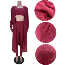 Load image into Gallery viewer, Solid color leisure three-piece suit(AY1520)