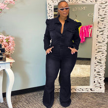 Load image into Gallery viewer, Fashion denim slim jumpsuit(AY1636)