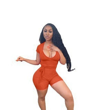 Load image into Gallery viewer, Sexy printed deep V elastic pit strip AY1100