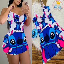 Load image into Gallery viewer, Cartoon print suspender dress(AY1566)