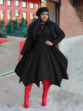 Load image into Gallery viewer, Double-breasted lapel collar trench coat long coat(AY1470)