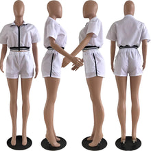 Load image into Gallery viewer, Fashion Solid Color Thread Splicing Two Piece Set(AY1858)