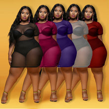 Load image into Gallery viewer, See-through solid color dress (without inner)AY1773