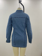 Load image into Gallery viewer, Fashion stretch slim mid-length denim jacket(AY1427)