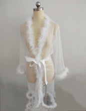 Load image into Gallery viewer, Sexy plush lace cropped nightgown(AY1679)