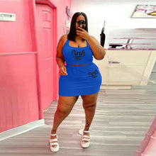 Load image into Gallery viewer, PINK printed casual skirt suit