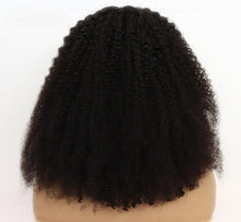 Load image into Gallery viewer, Human hair Headband afro kinky curly wigs(AH5047)