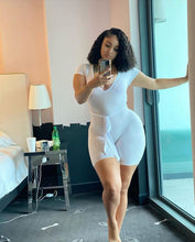 Load image into Gallery viewer, Sexy printed deep V elastic pit strip AY1100