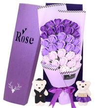 Load image into Gallery viewer, Valentine's Day gradient 33 roses bouquet gift box(AE4084)