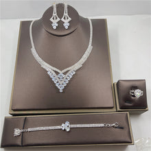 Load image into Gallery viewer, Luxury Necklace and Earrings Four Piece Set(AE4080)