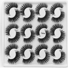 Load image into Gallery viewer, 12 pairs of 25mm mink eyelashes